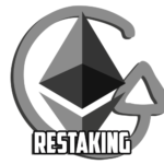 Restaking cover is made by Cryptoforold and using ethereum logo