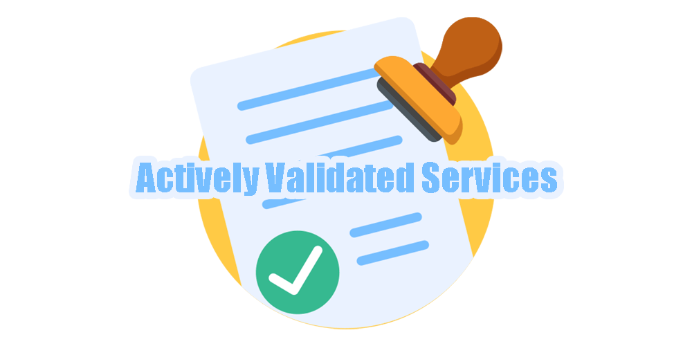 Actively Validated Services cover is made by Cryptoforold and using image from Yoteyo freepik