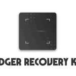Ledger Recovery Key cover is made by Cryptoforold and using Ledger Recovery Key Card image