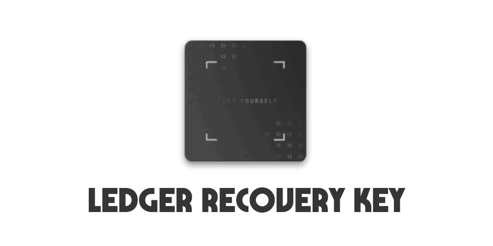 Ledger Recovery Key cover is made by Cryptoforold and using Ledger Recovery Key Card image