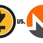 Zcash vs. Monero cover is made by Cryptoforold and using Zcash and Monero logo