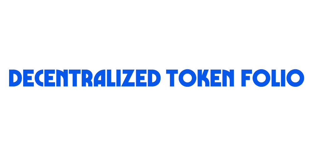 Decentralized Token Folio cover is made by Cryptoforold