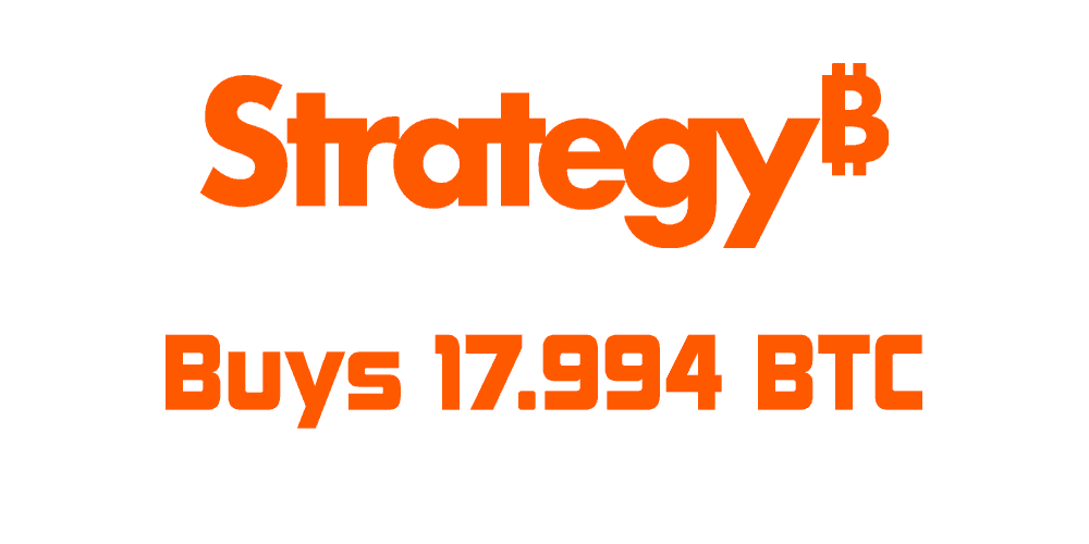 Strategy buys 17,994 BTC image